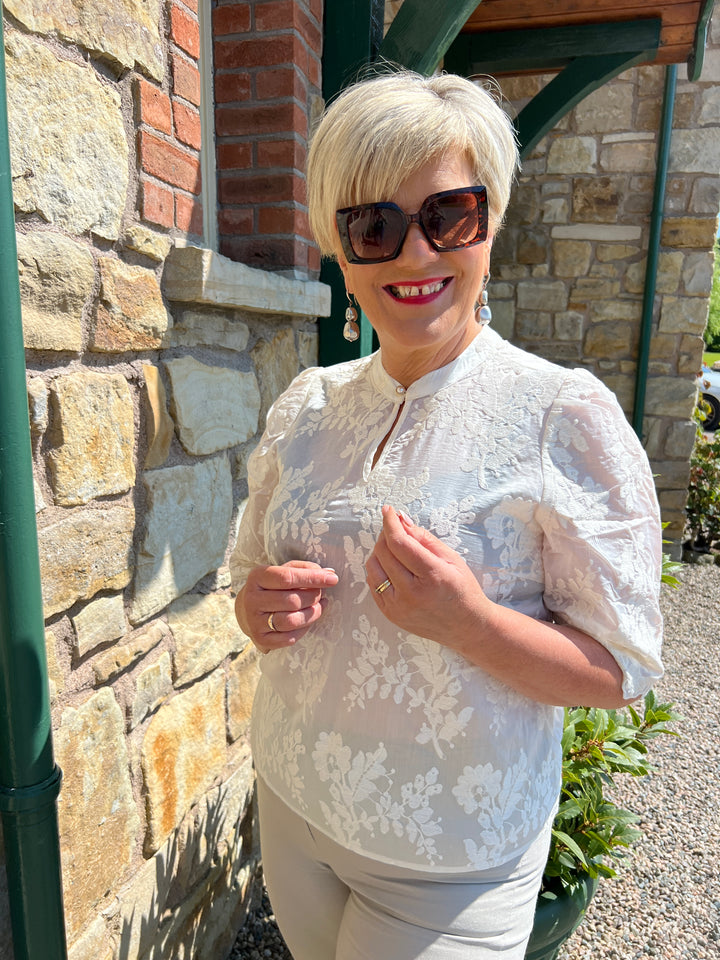 Culture Cuarona Blouse In Whitecap