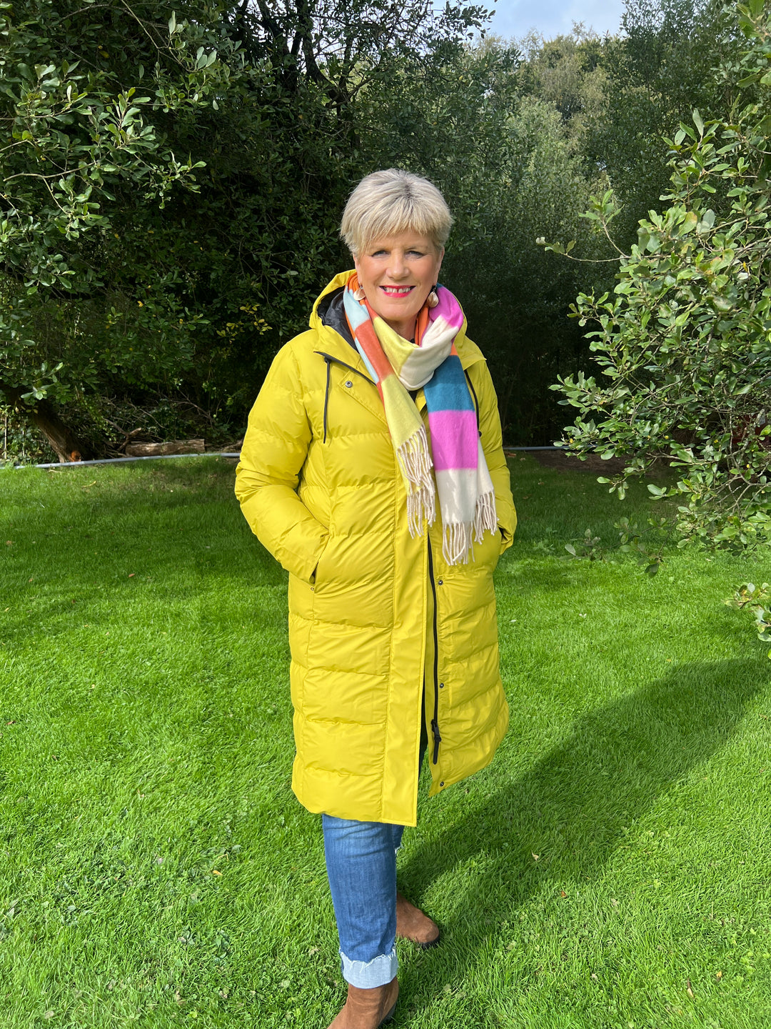 Tanta Puddle Puffa raincoat in Cress Green