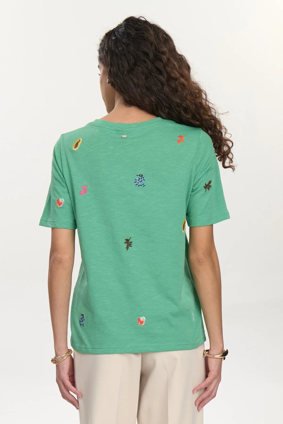 Nümph Nuzoey T-shirt In Green Spruce