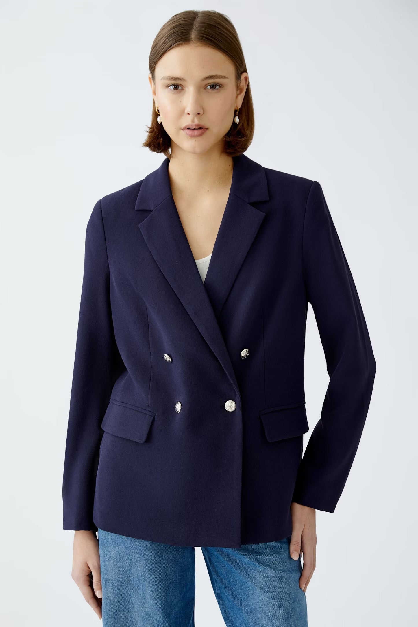 Oui Blazer In Dark Blue