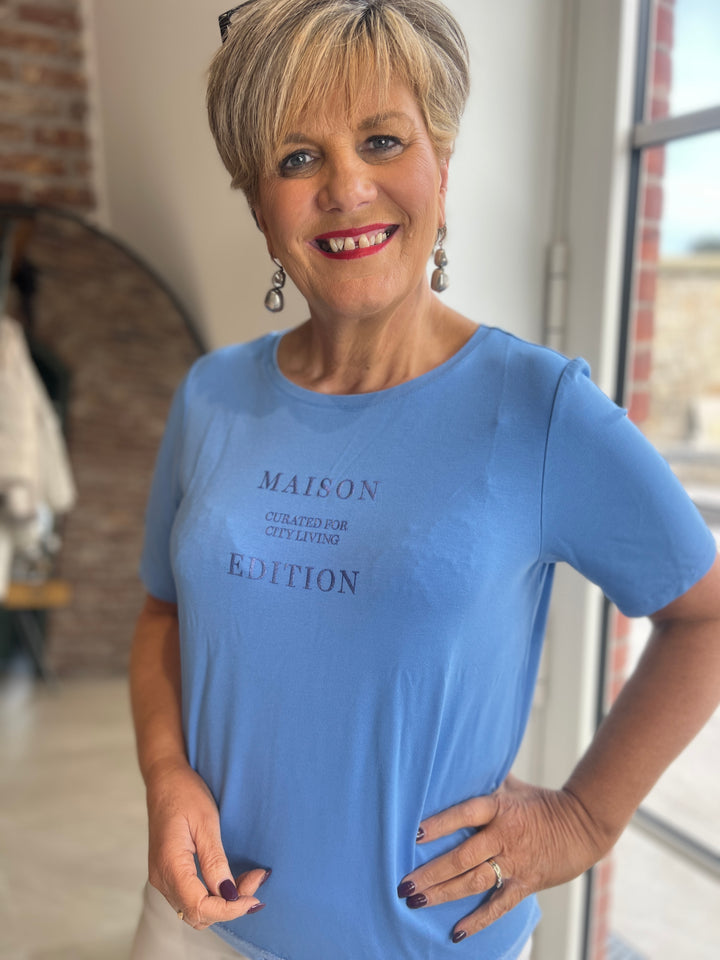 Street One Top In Bonnet Blue