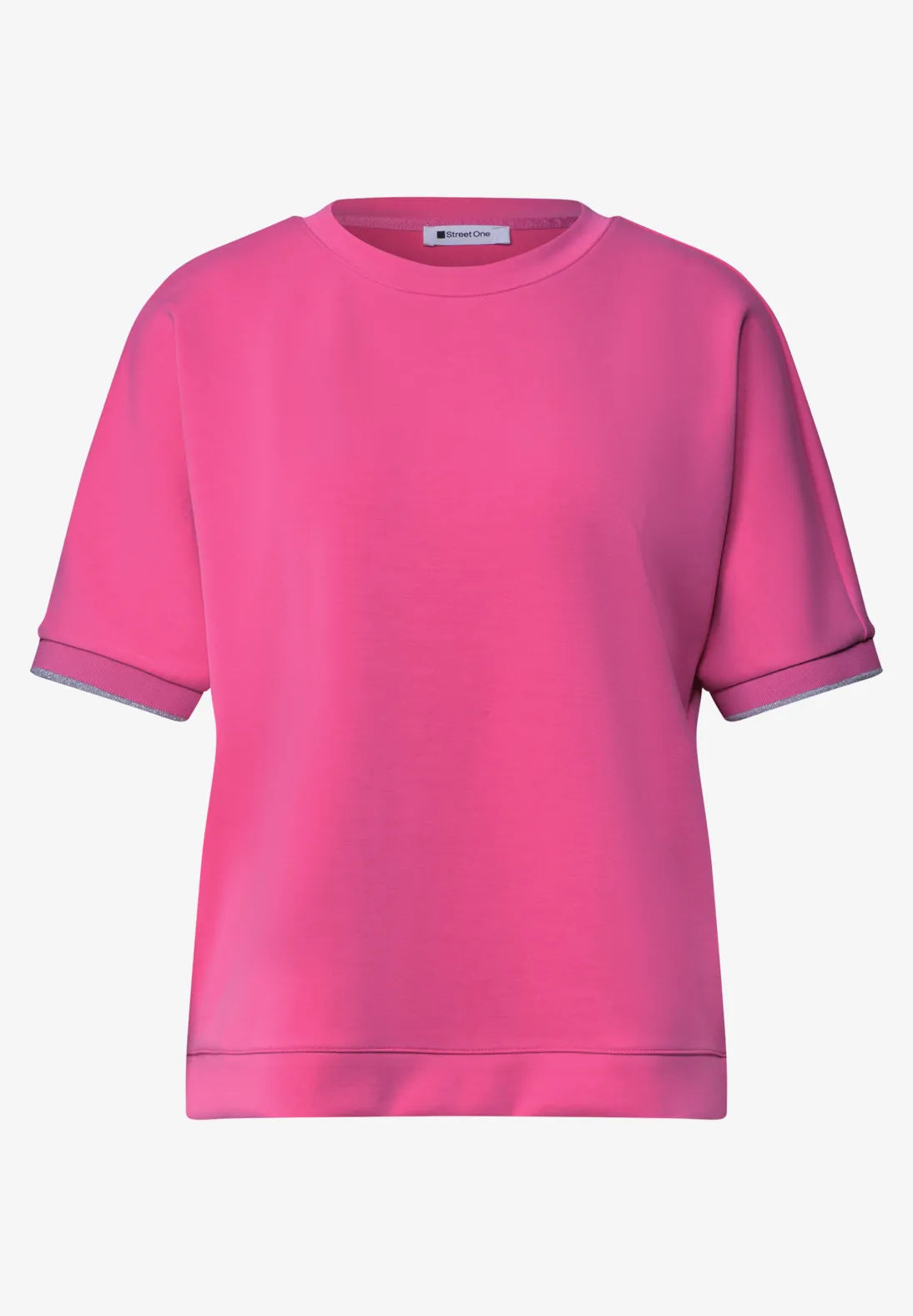 Street One Silk look jumper in Magenta Dream