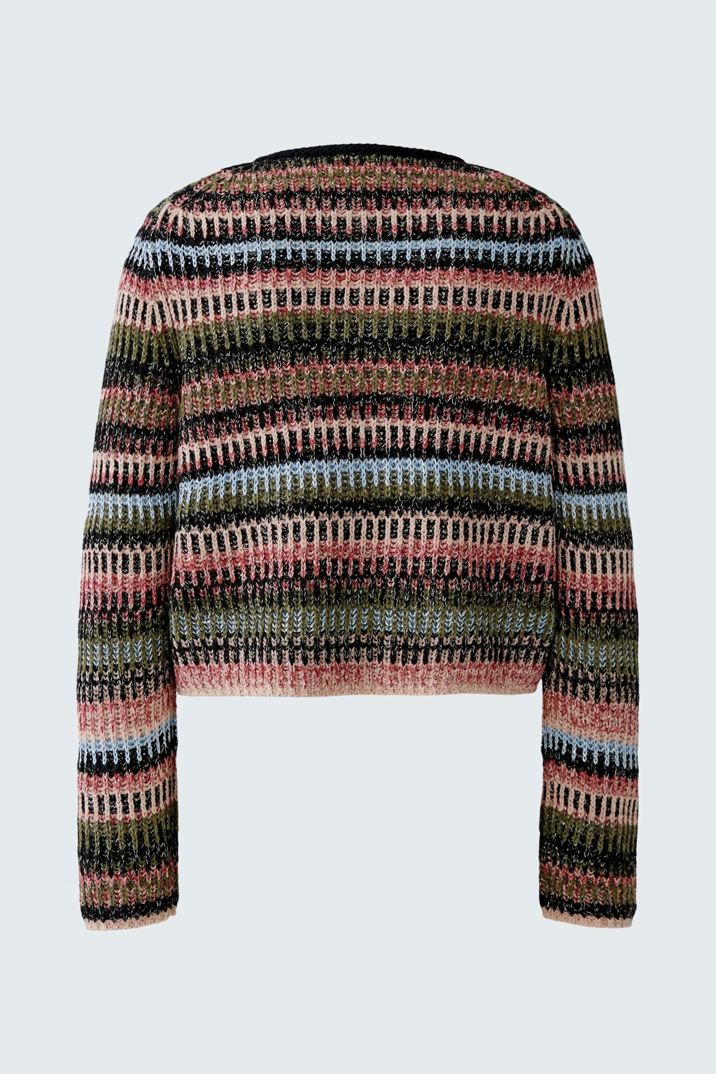 Oui Knit Jacket In black & Red