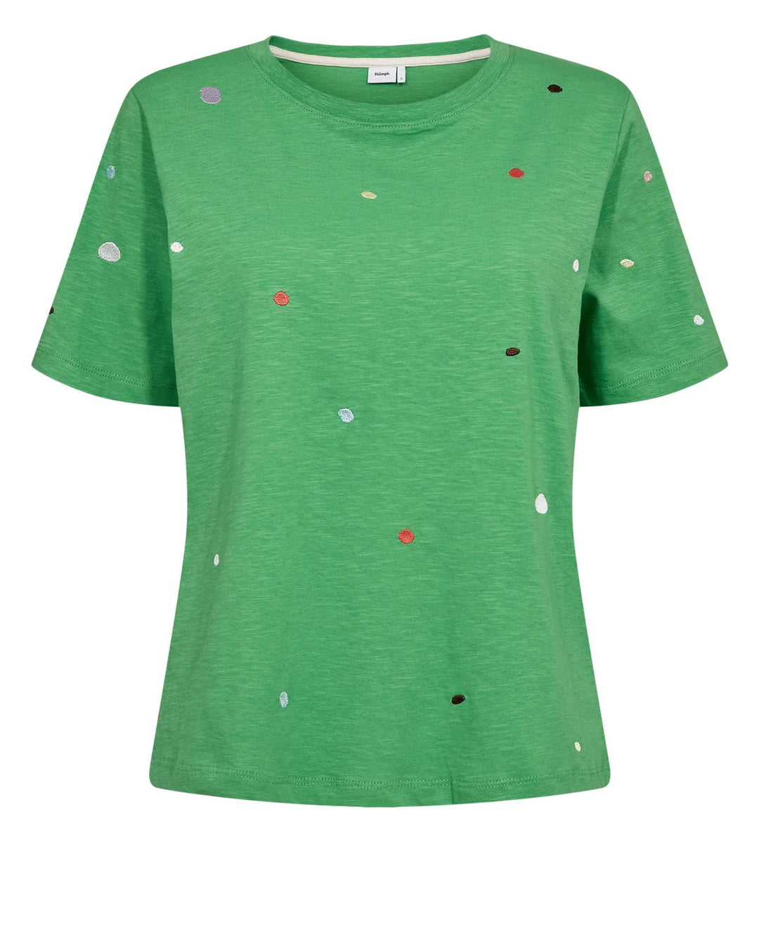 Nümph Organic Cotton spot t-shirt in green