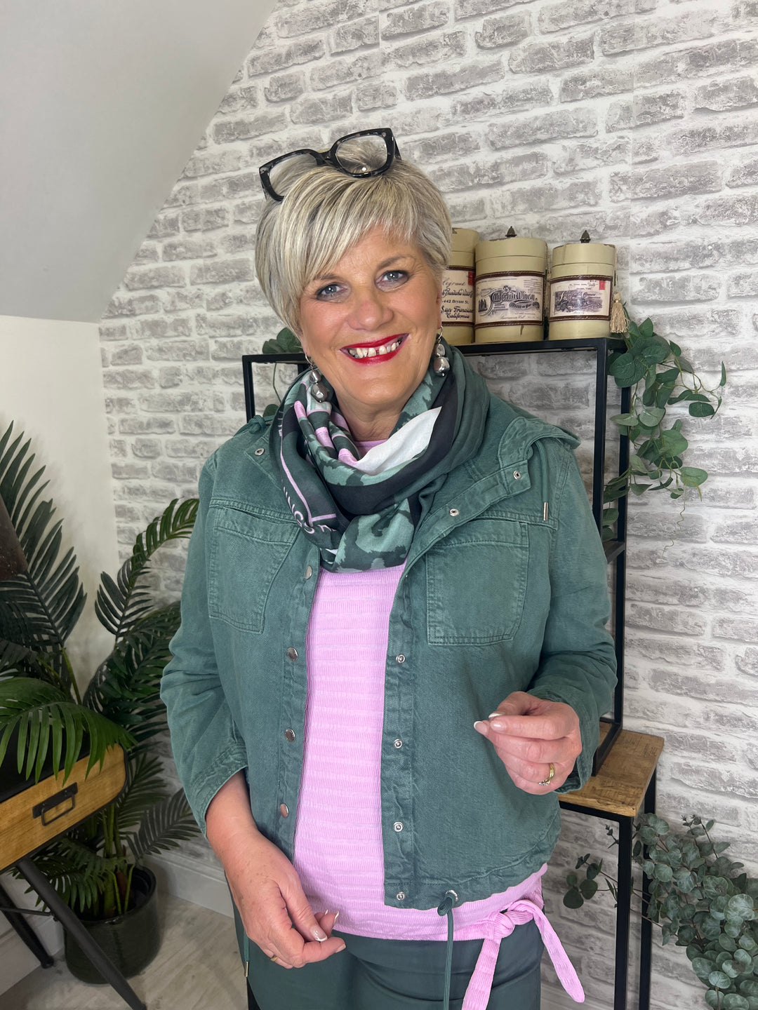 Cecil Overshirt With Hood In Khaki