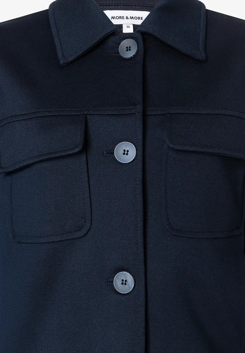 More & More Jersey Jacket In Navy