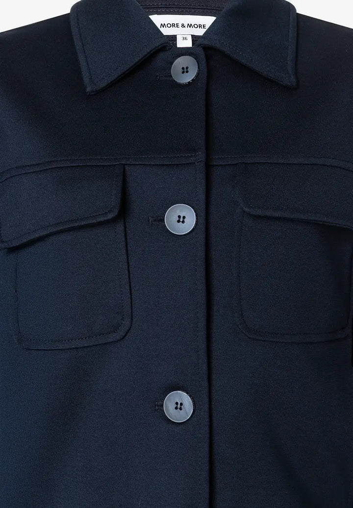 More & More Jersey Jacket In Navy