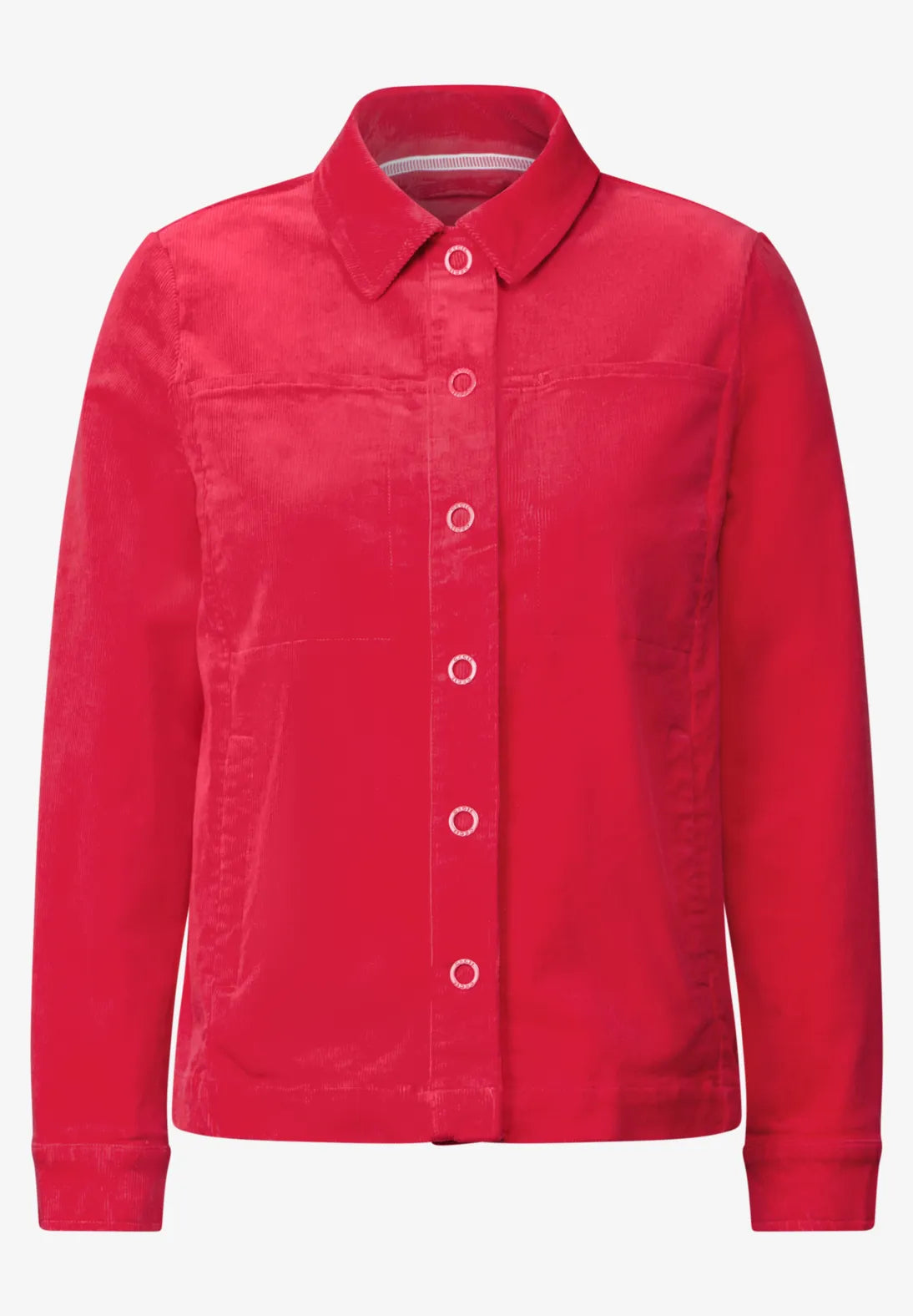 Cecil Cord Overshirt In Granita Red