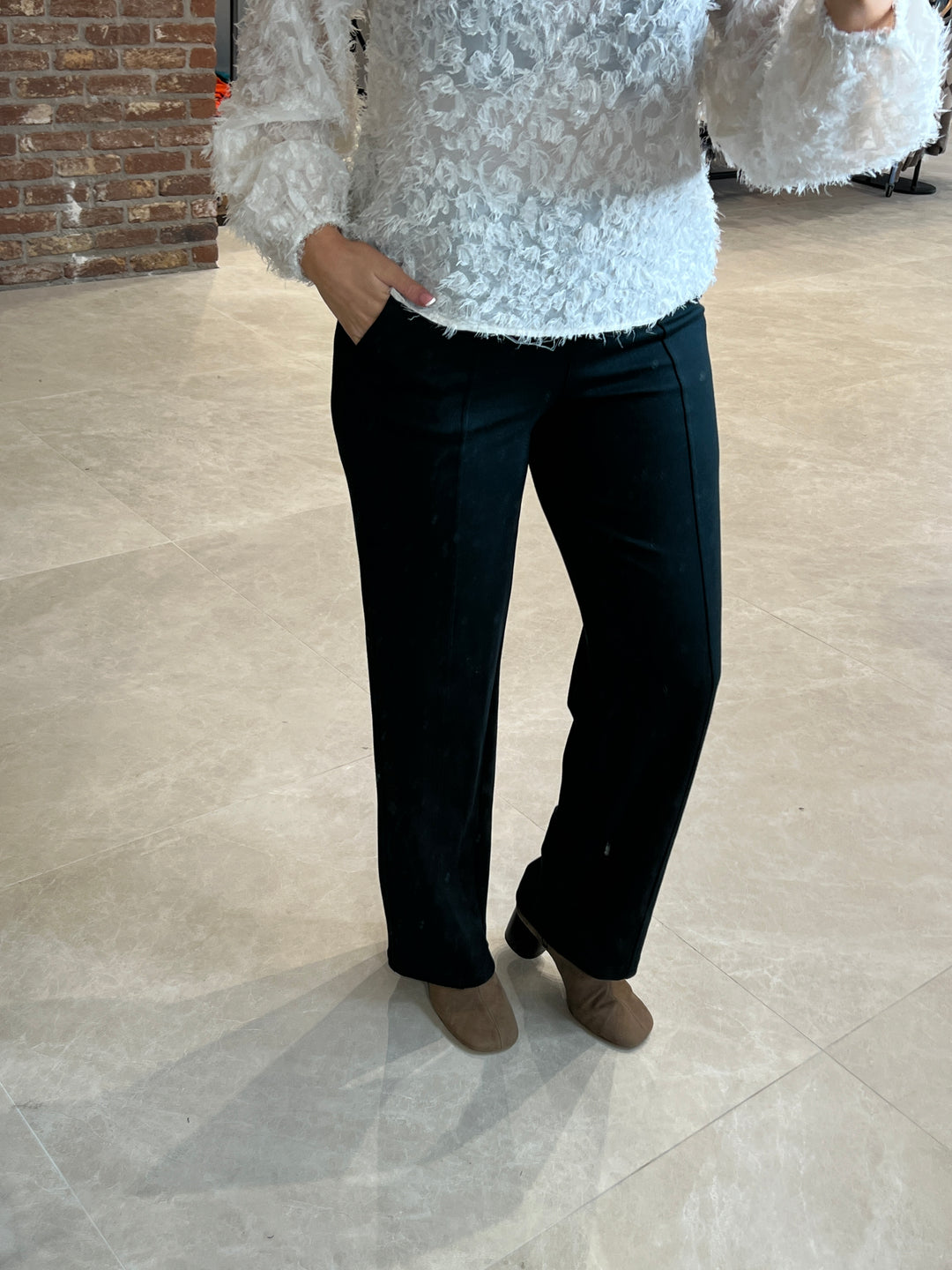 Street One Straight Leg Trousers In Green