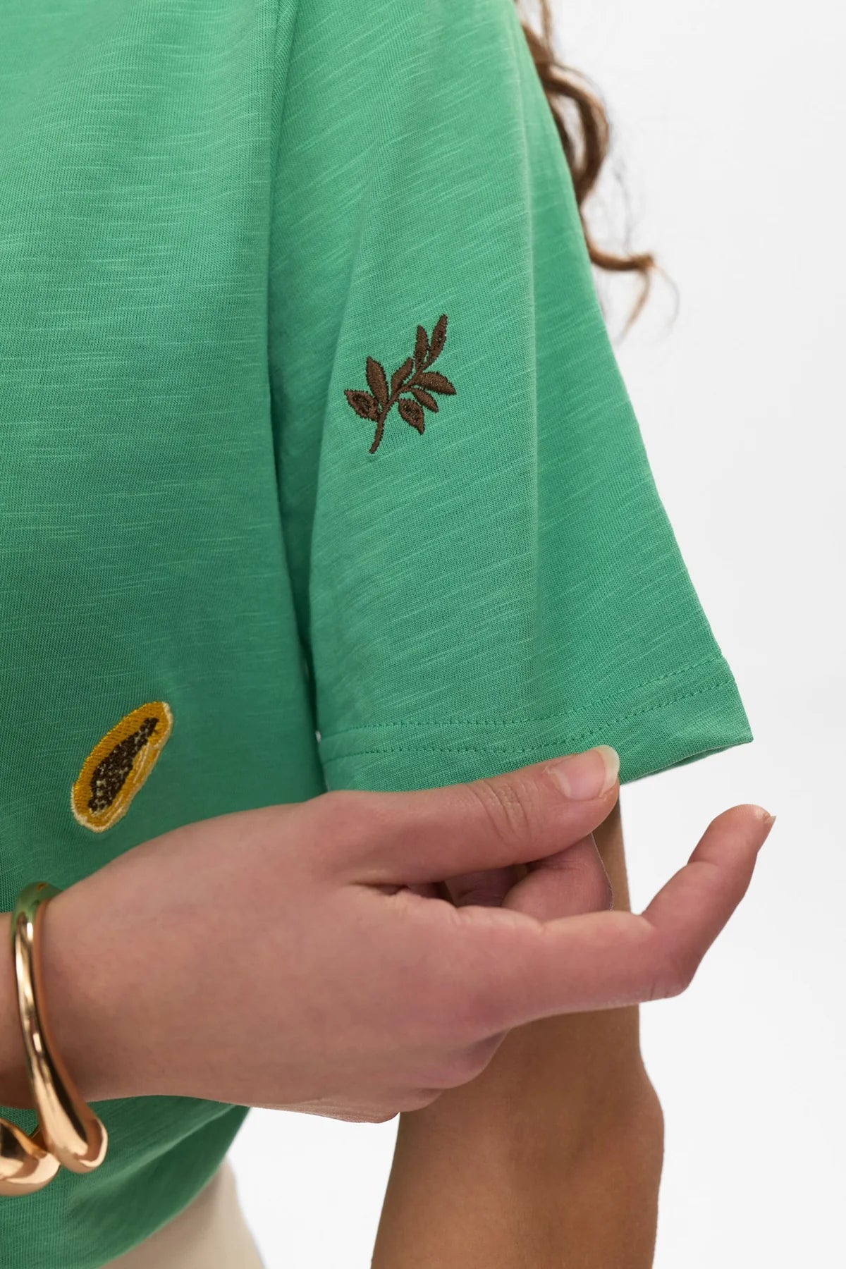Nümph Nuzoey T-shirt In Green Spruce