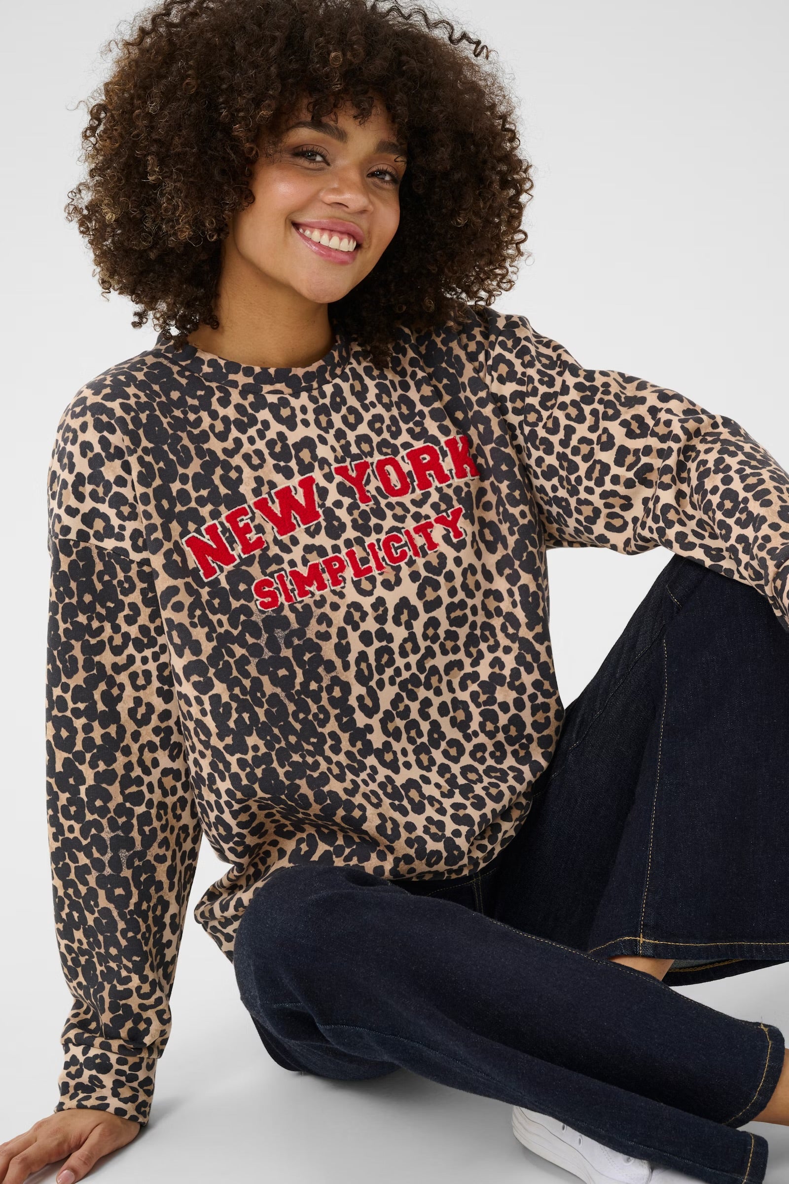 Culture cuchria Charlie sweatshirt In leopard