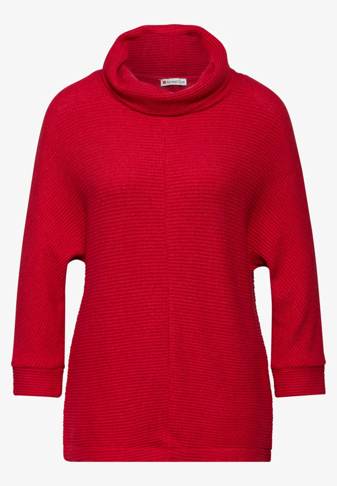 Street One Collar Jumper In Autumn Red