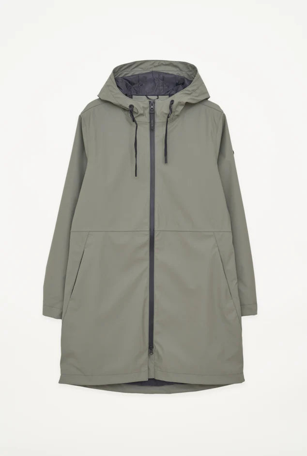 Tanta vand raincoat in mulled basil