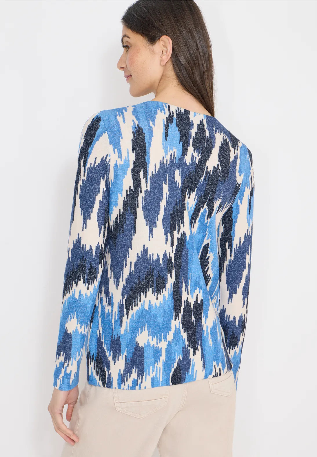 Cecil v-neck jumper In Universal Blue
