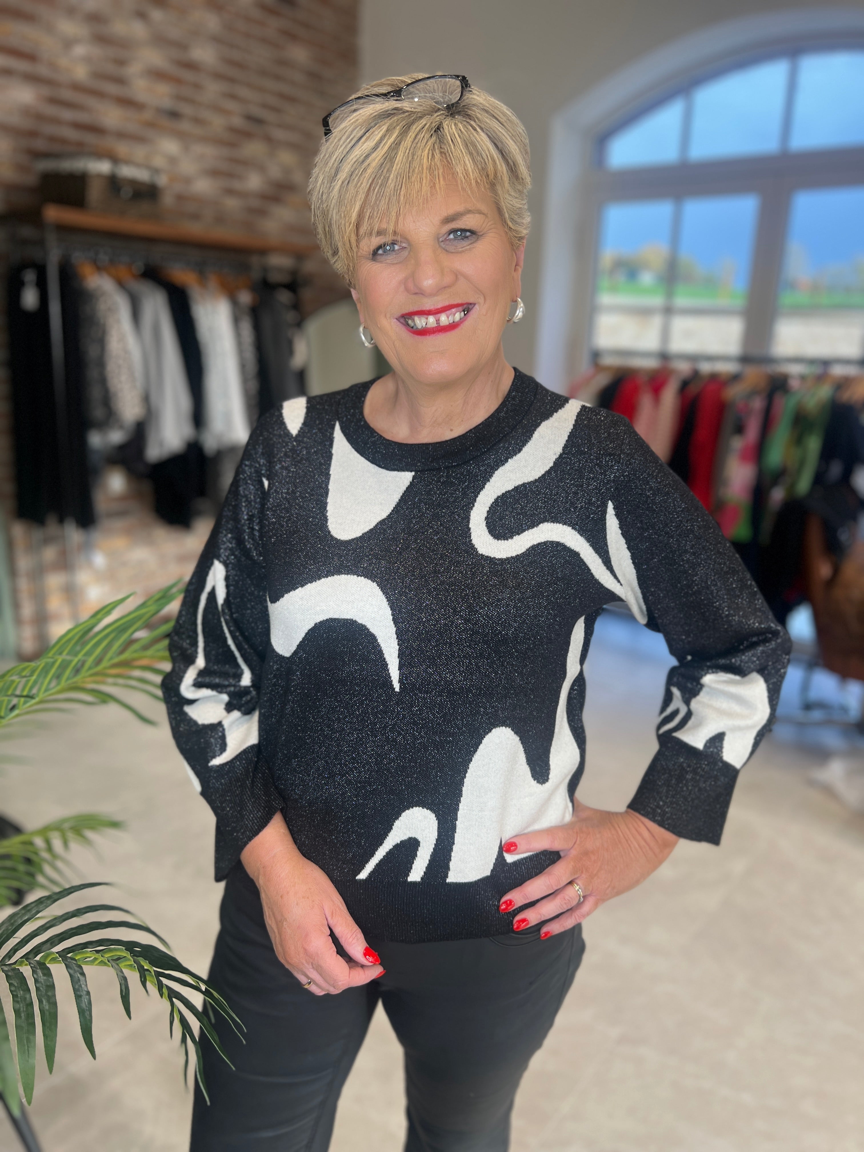 Nümph Numitzy Pullover In Caviar