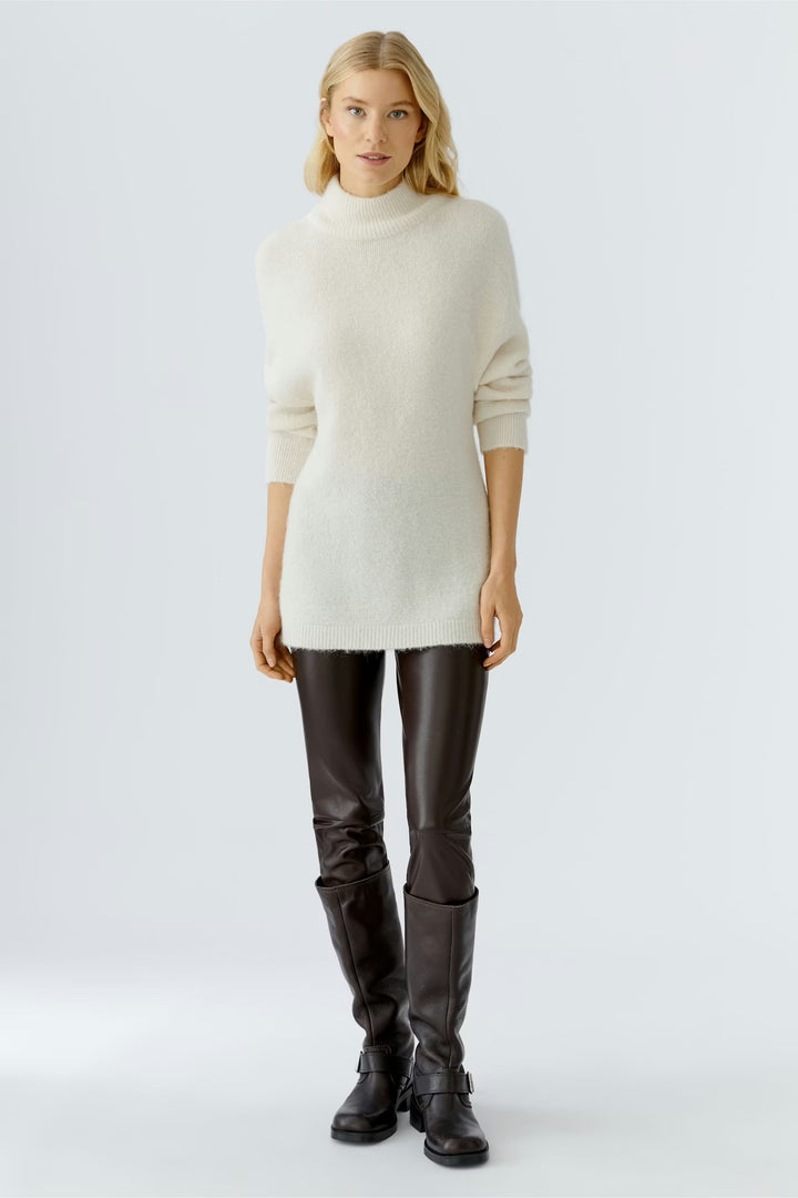 Oui Turtle Neck Pullover In Cream