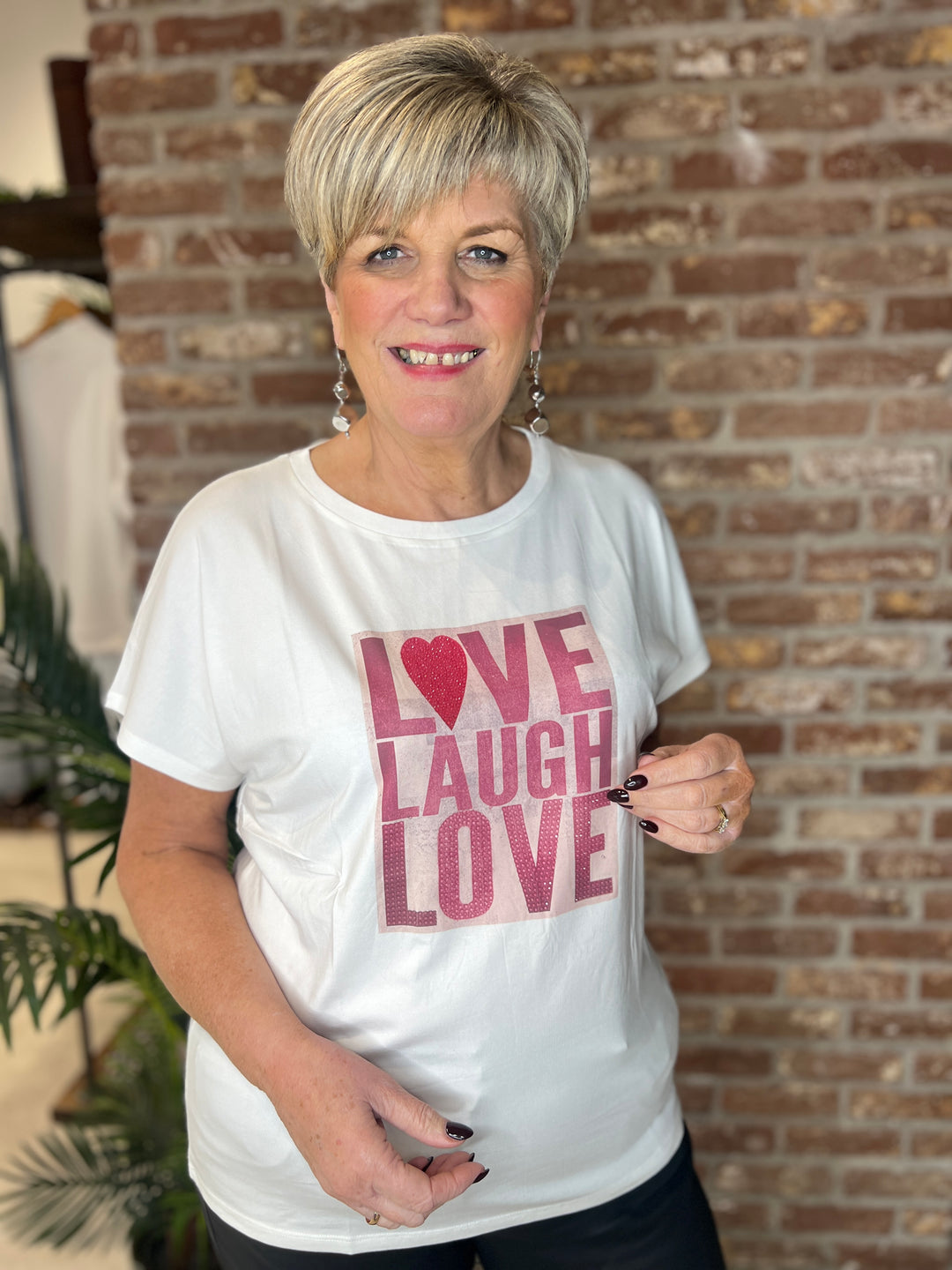 Oui Graphic T-shirt In Cloud Dancer