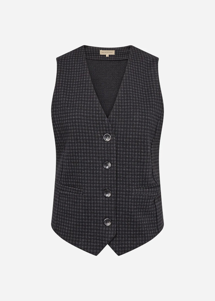 Soya Concept Isobel Waistcoat in Black