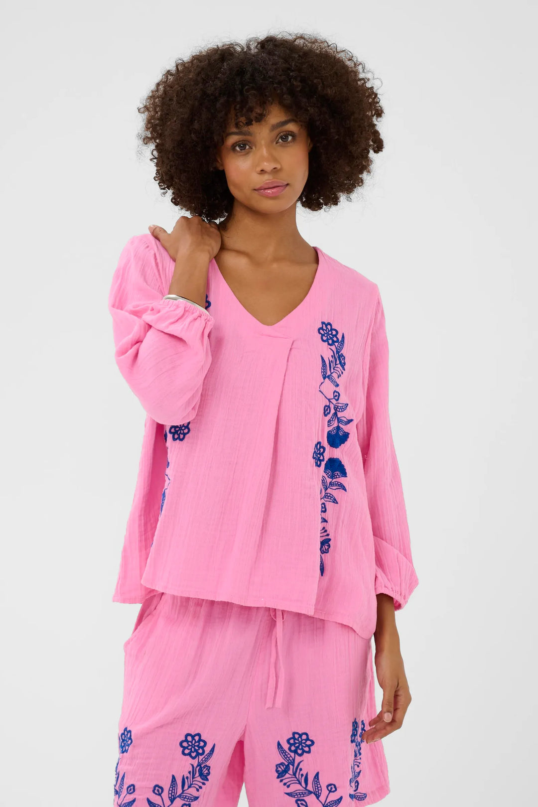 Culture Elina Blouse In Begonia Pink