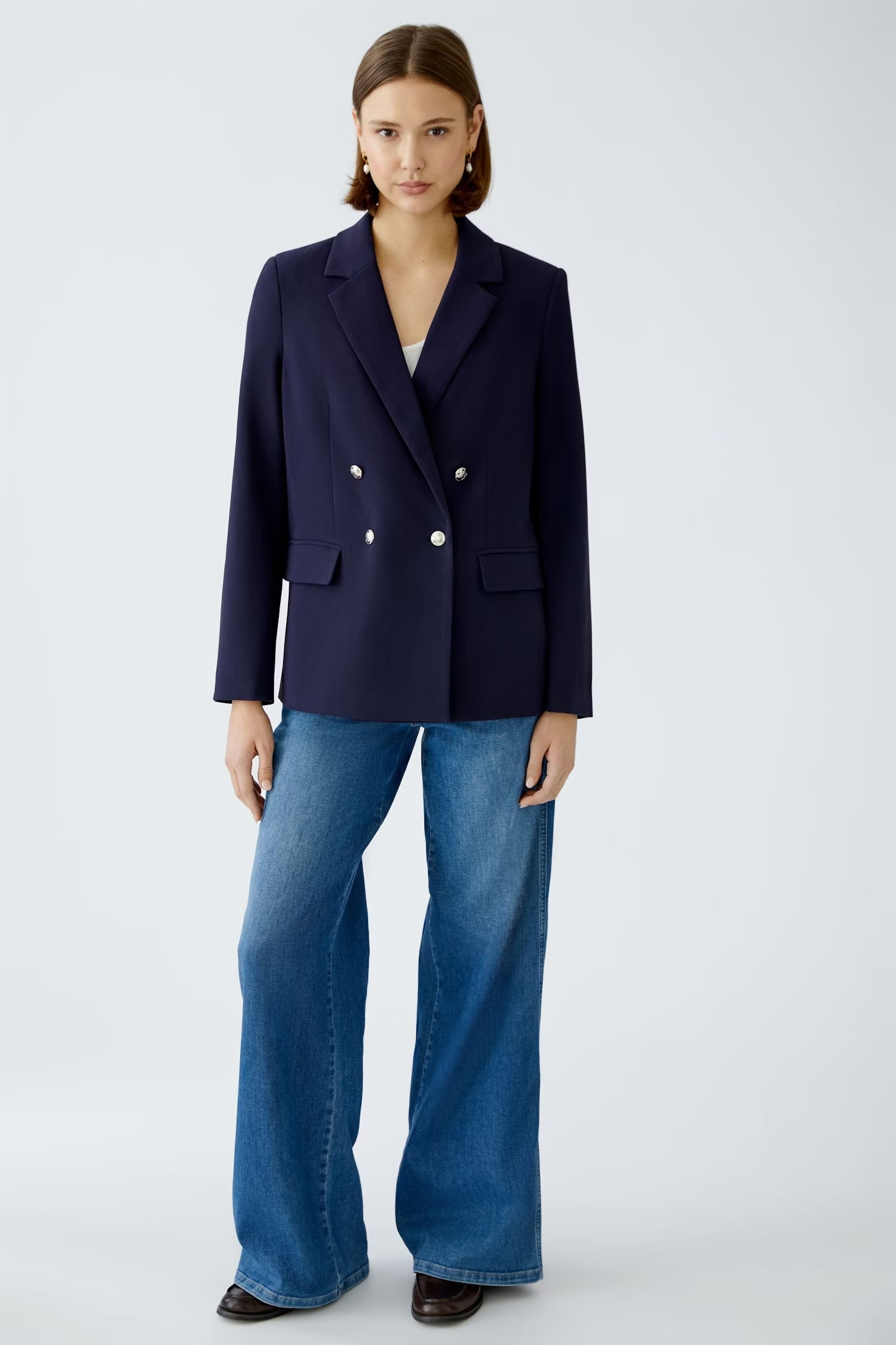 Oui Blazer In Dark Blue