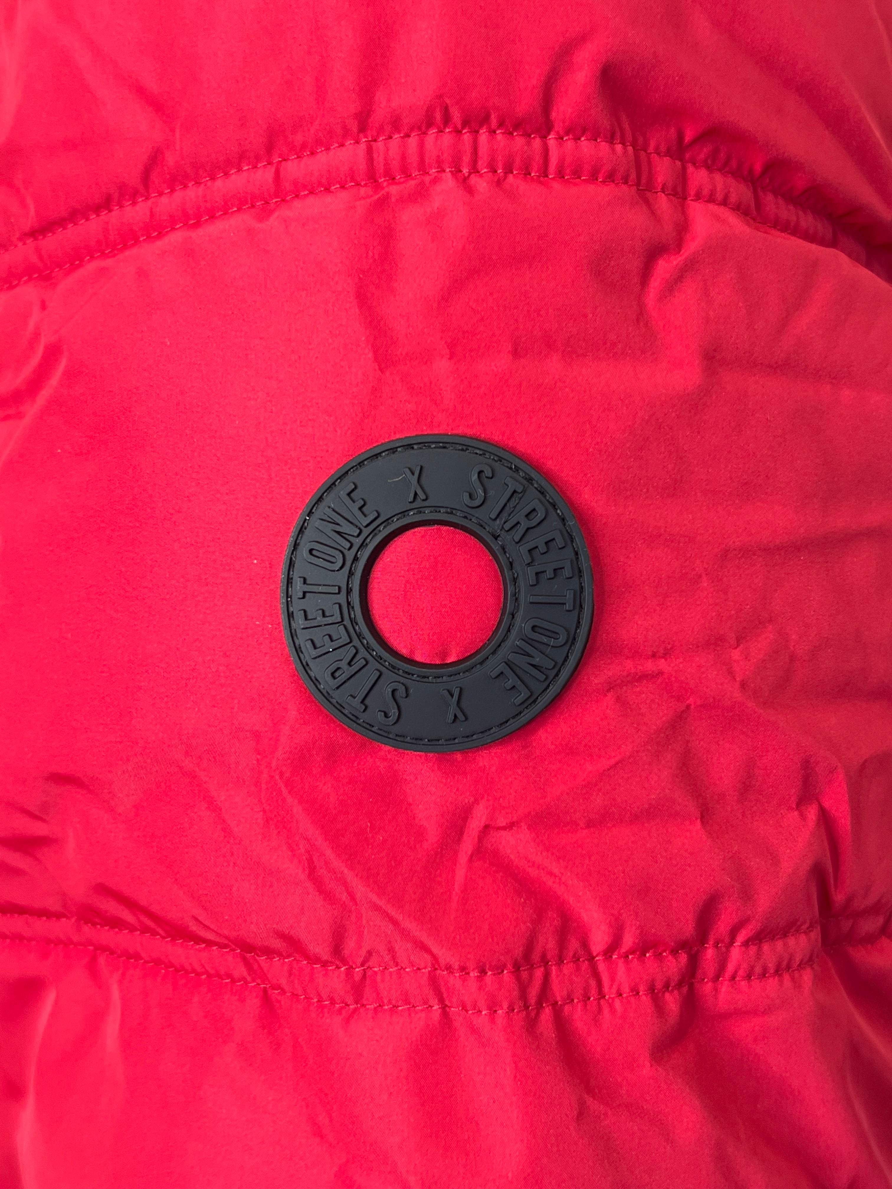 Street One Padded Coat In Carpet Red