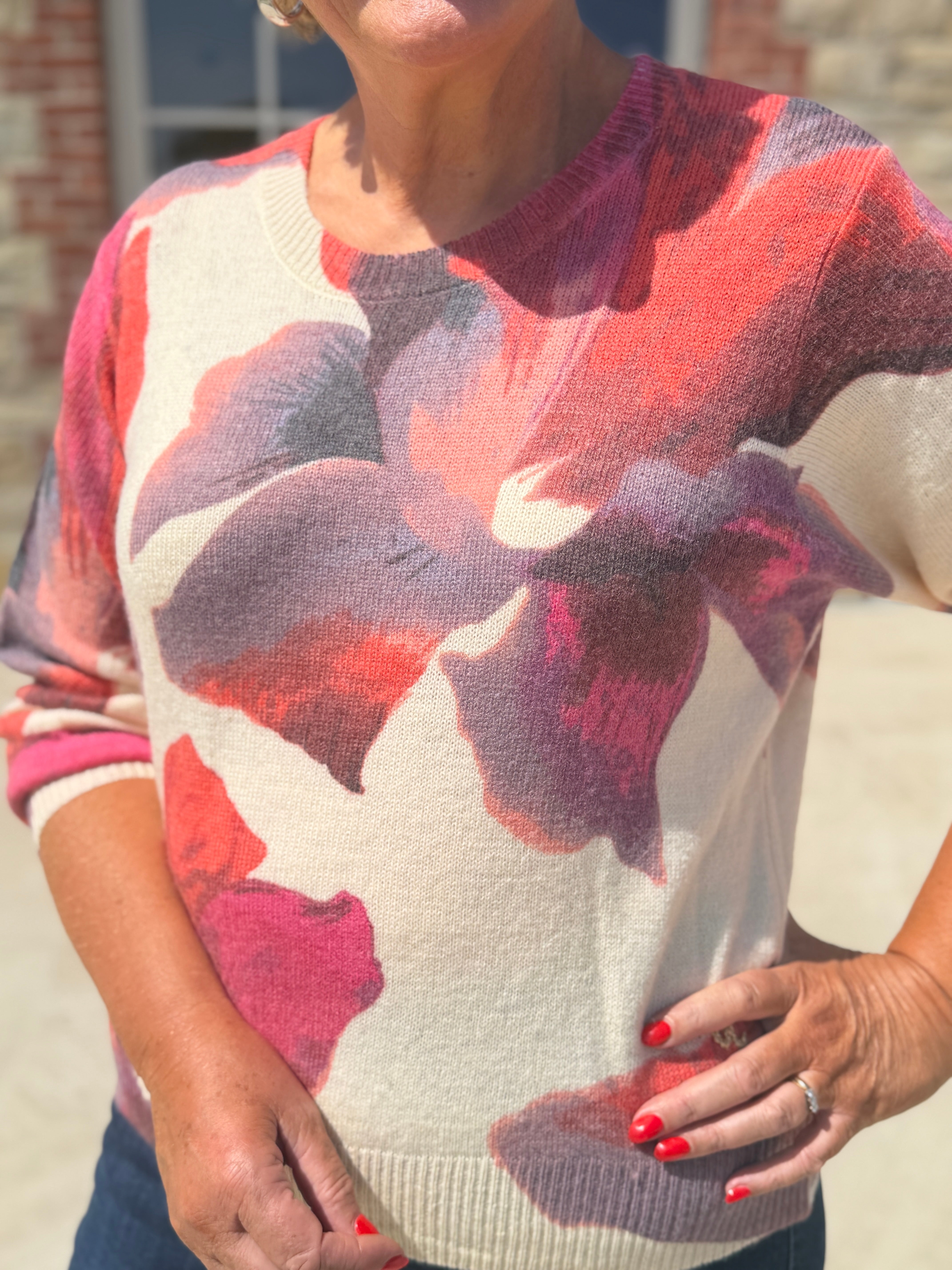 Numph Nuanika Pullover In Whitecap Gray