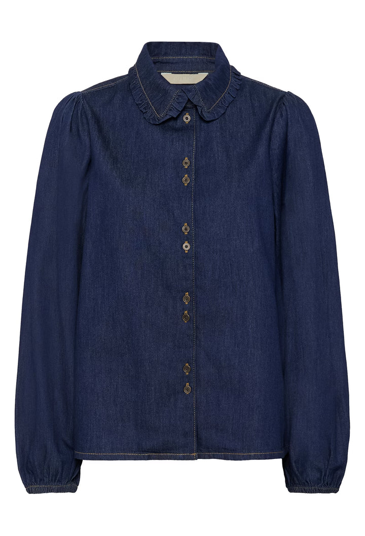 Culture Cuhilka Denim Shirt In Rinse Wash