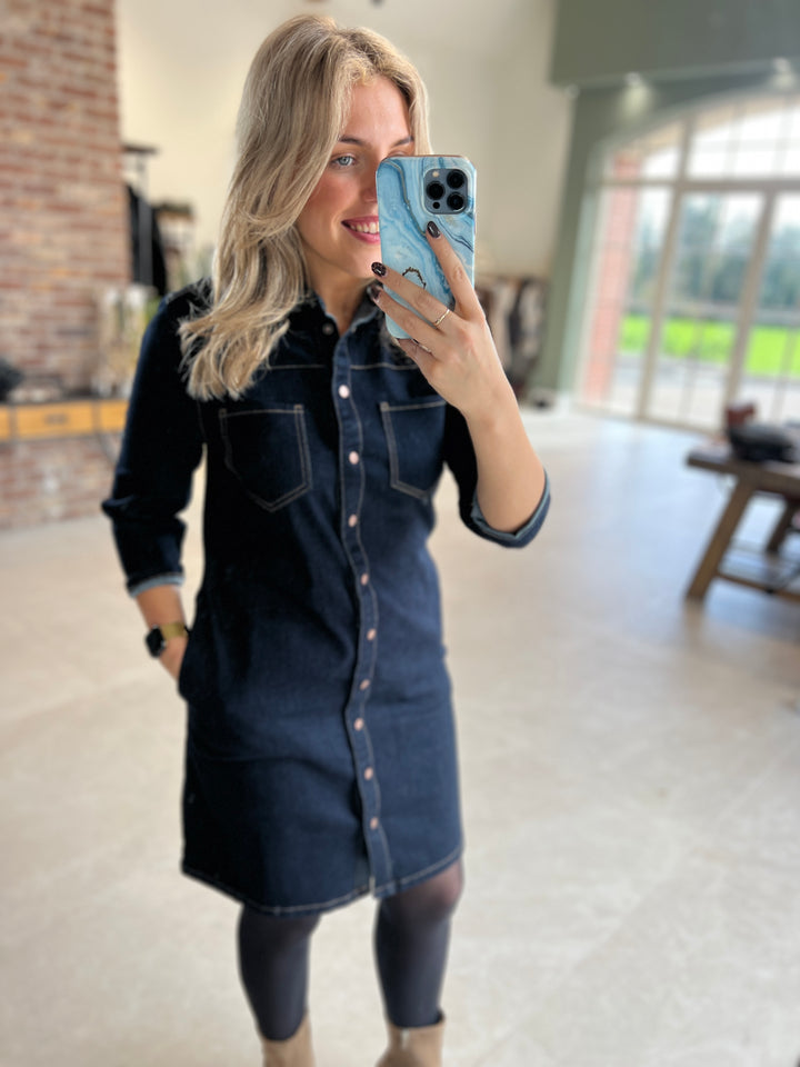 Street One Rinsed Look Denim Dress