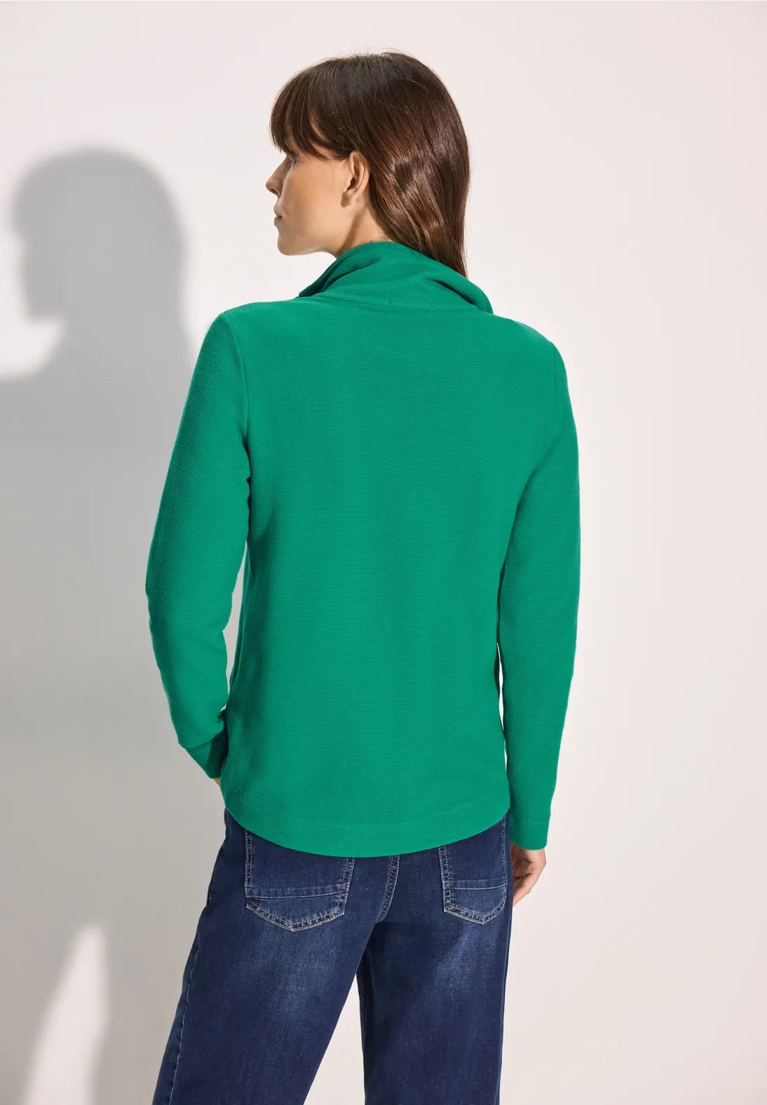 Cecil Ribbed Jacket In Malachite Green