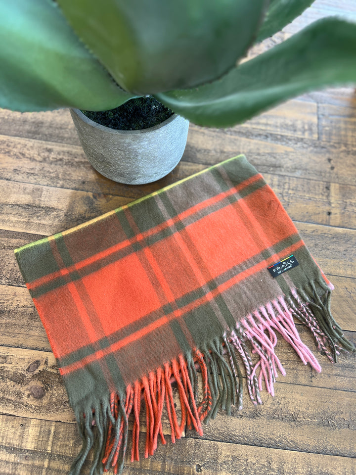 Cashmink colourful checks Scarf In Multi