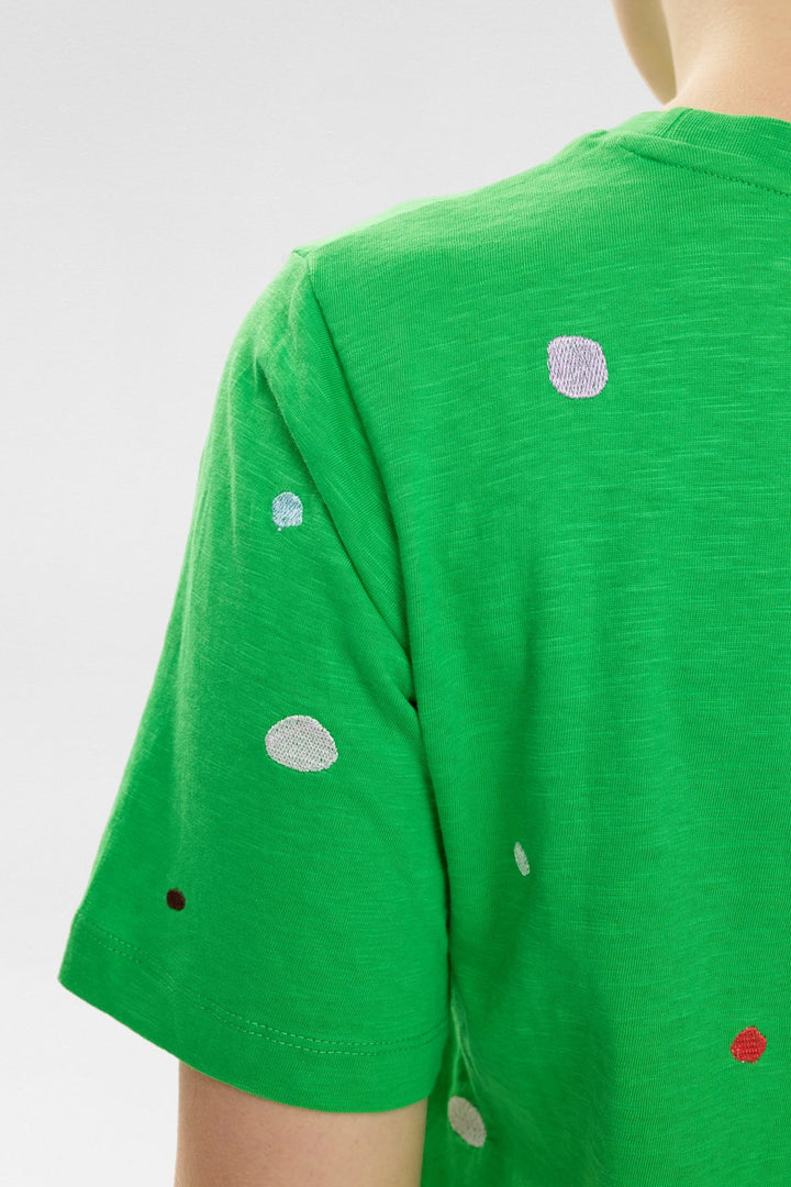 Nümph Organic Cotton spot t-shirt in green
