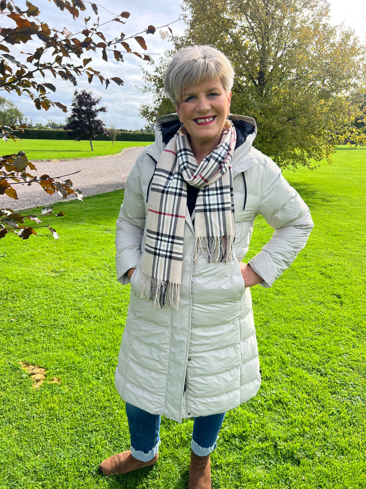 Tanta Puddle Puffa raincoat in Stone Grey