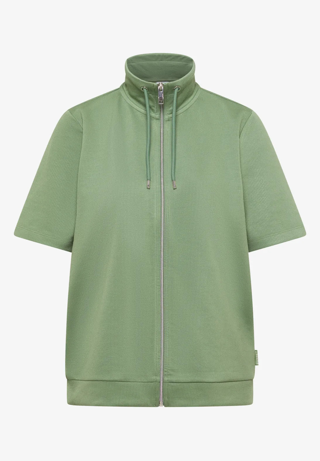 Cecil Zipped Jacket In Deep Matcha Green