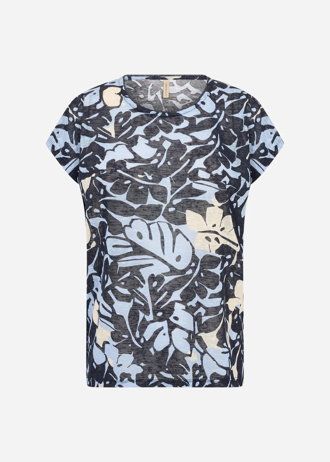 Soya Concept Aretha floral T-Shirt In navy multi