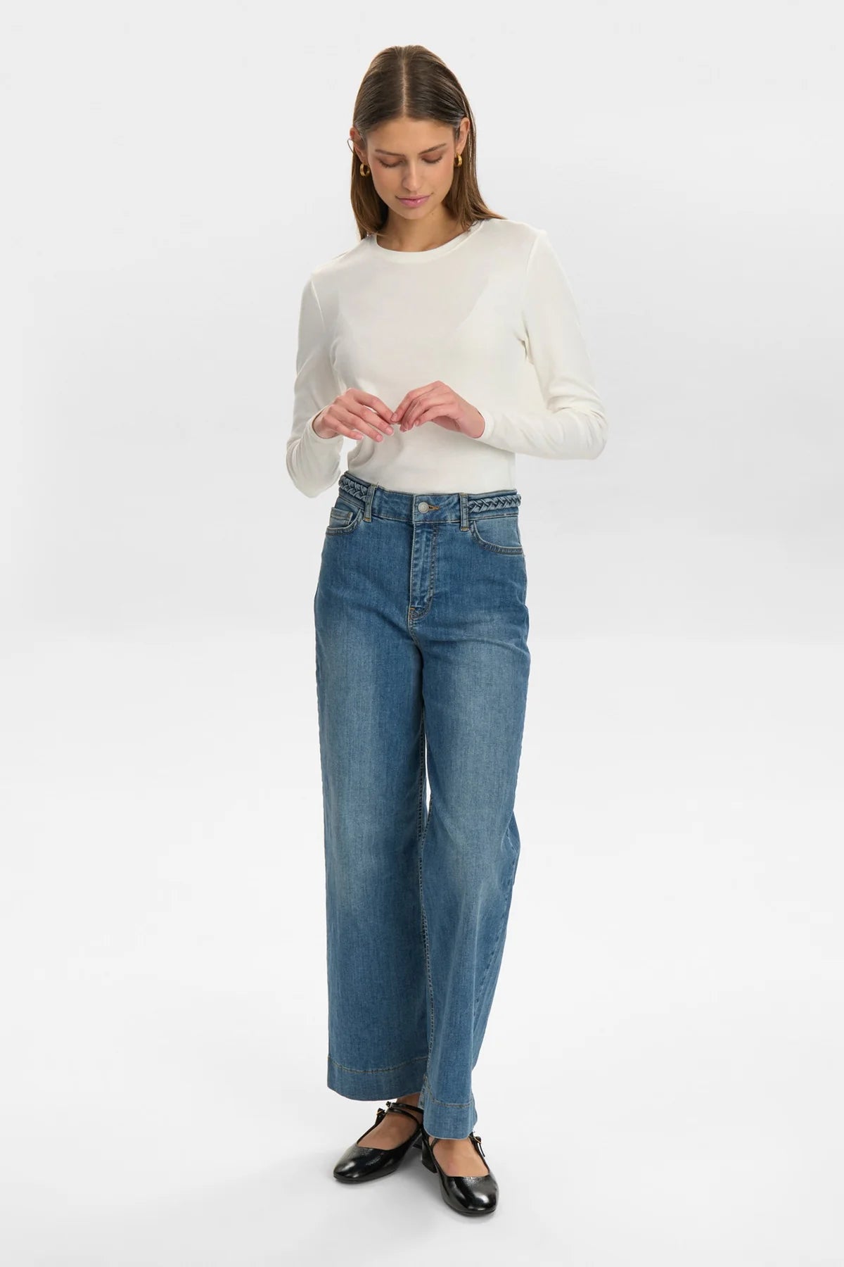 Nümph Nuparis Cropped jeans In Light Denim Blue