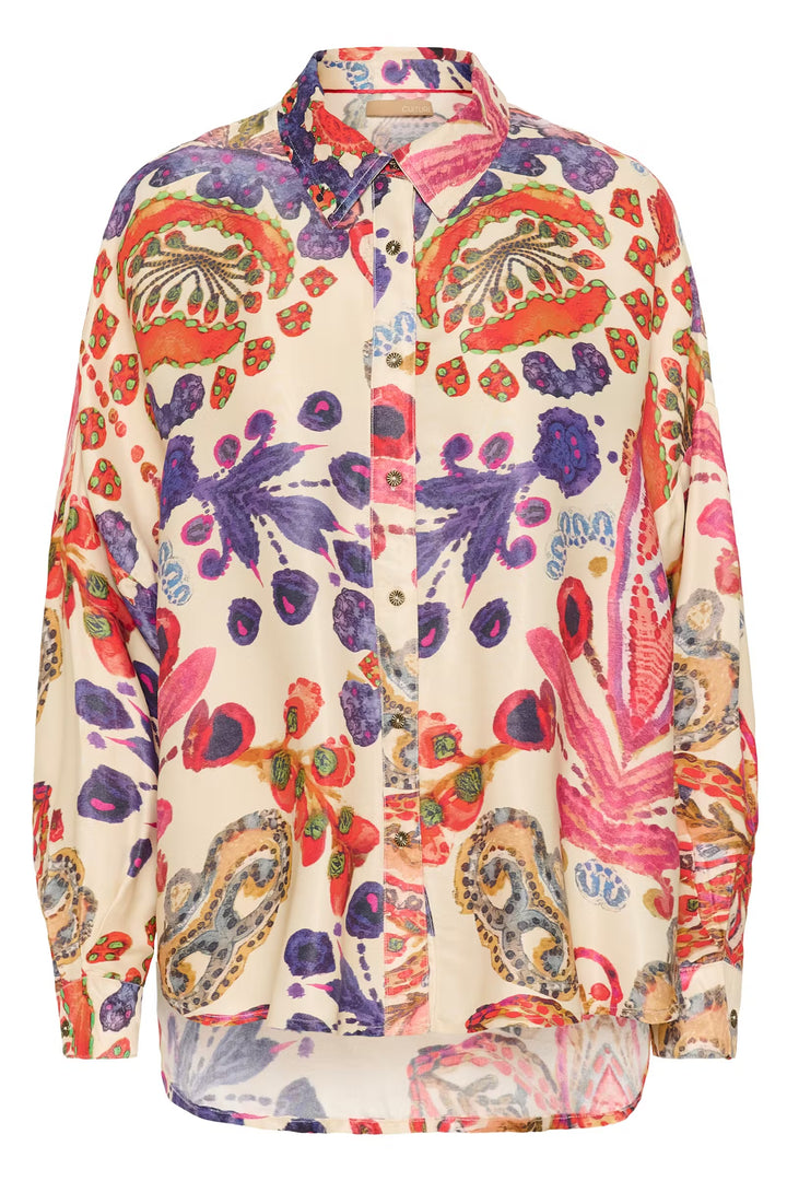 Culture Floral Shirt In Blue & Pink