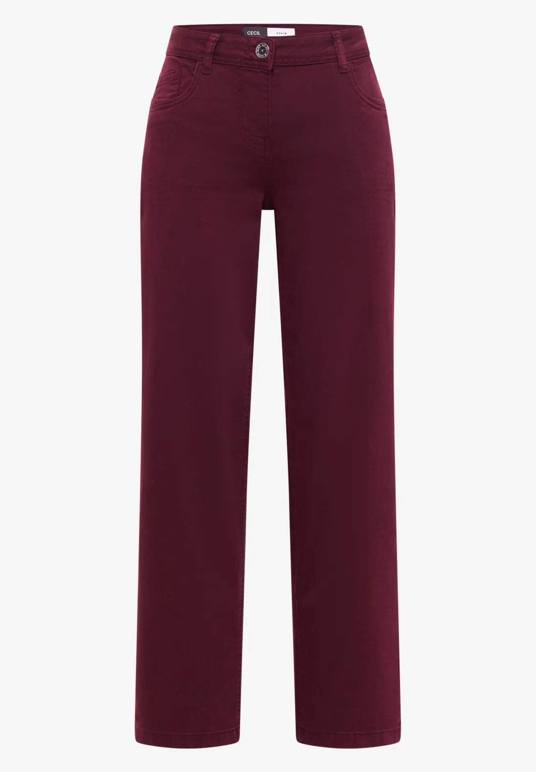 Neele Straight leg jeans In Red Wine