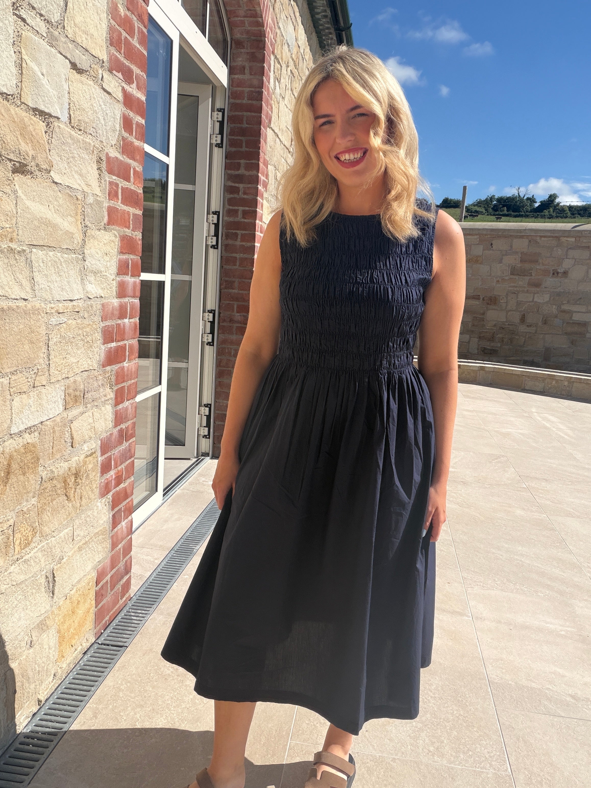 Saint Tropez Rosagisla Dress in Navy
