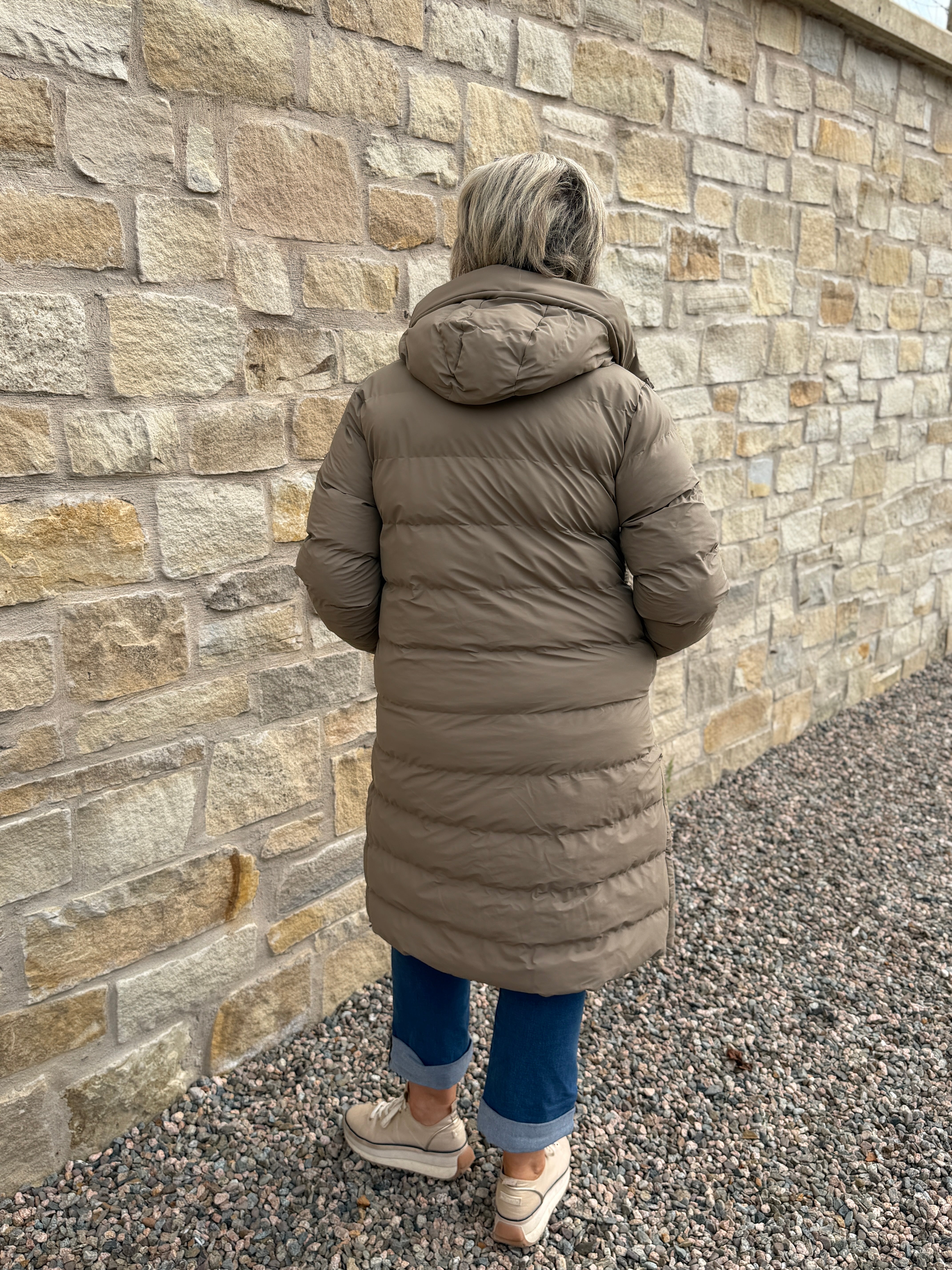Glaze Puffa raincoat in Brindle
