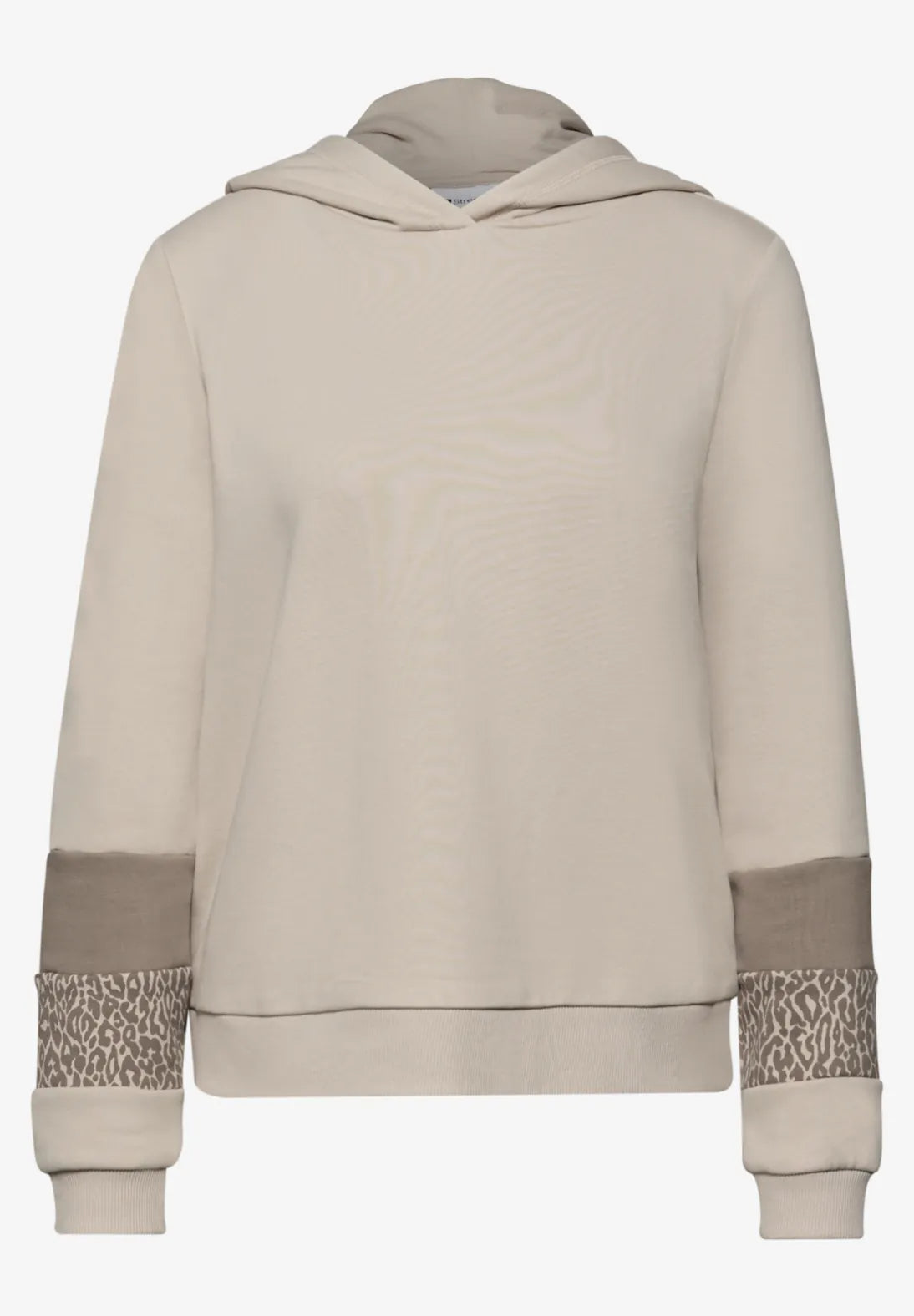 Street One Hoodie In Morning Beige