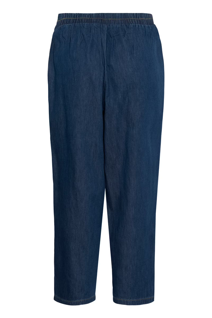 Culture Arpa Pull on trousers In Dark Blue wash