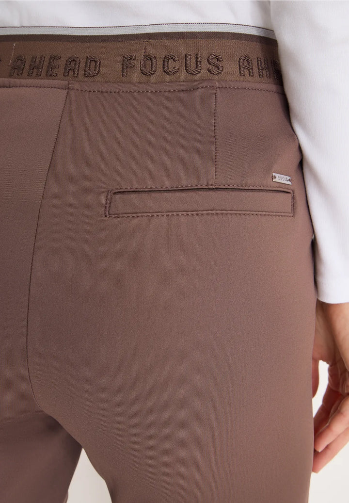 Cecil Tracey Travel Trousers In Urban Taupe