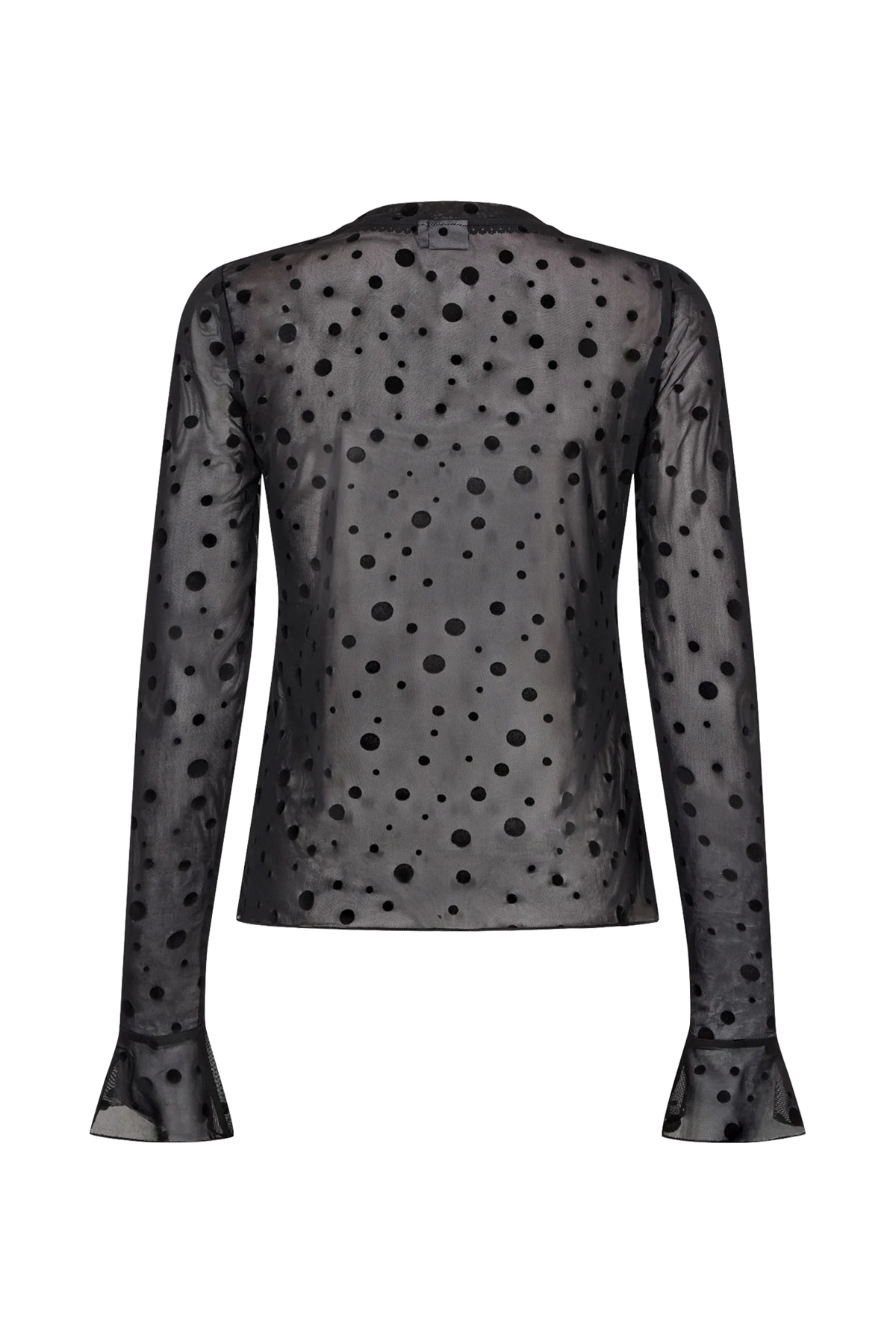 Nuevita spot mesh top in black