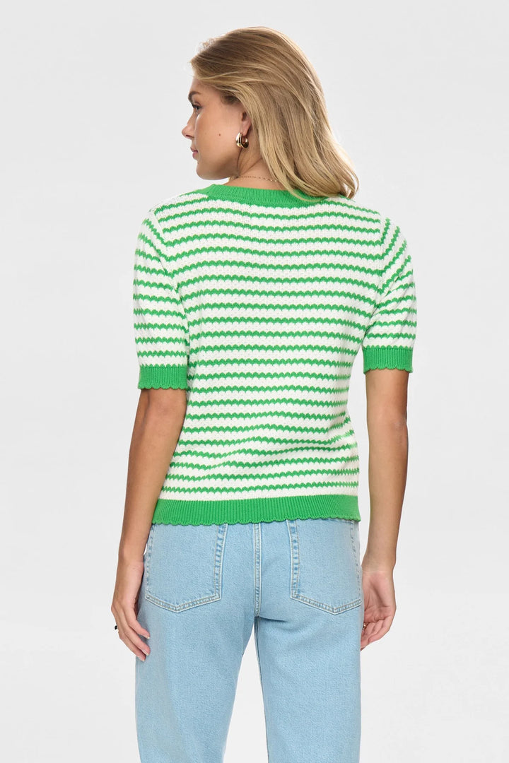 Nümph striped pullover In Green
