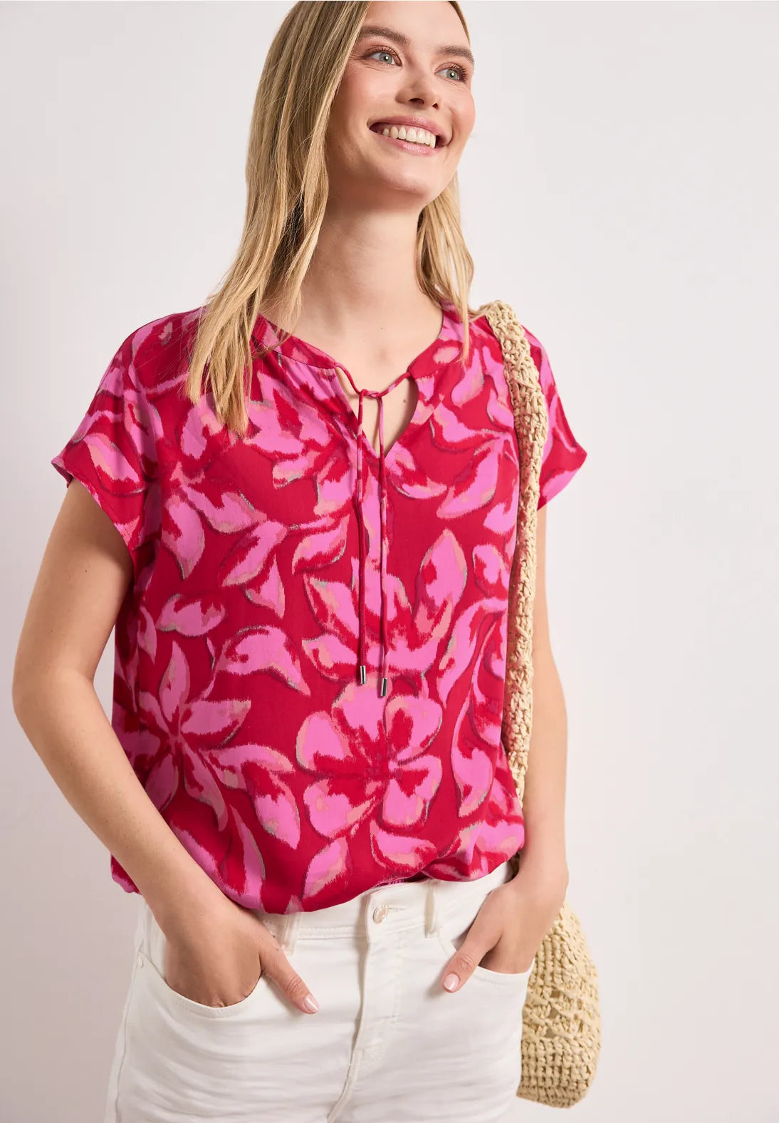 Street One Blouse In Salsa Red