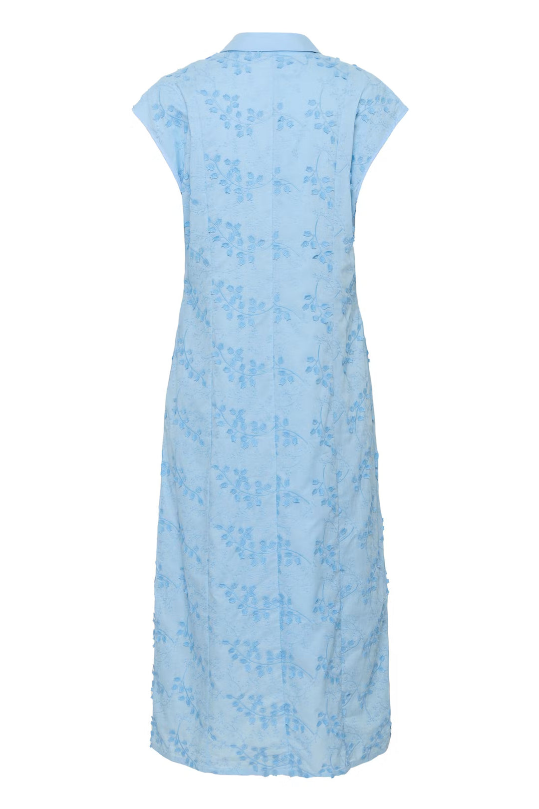 Culture Neda Embroidery Dress  In Powder Blue