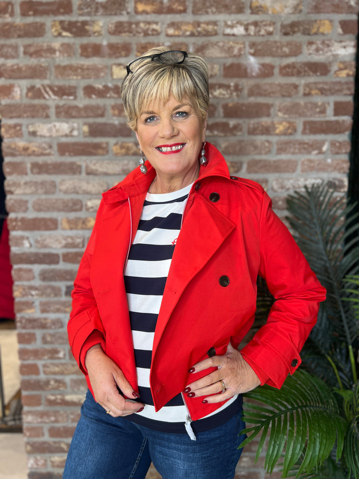 Monari Trench-coat In Chilli Pepper