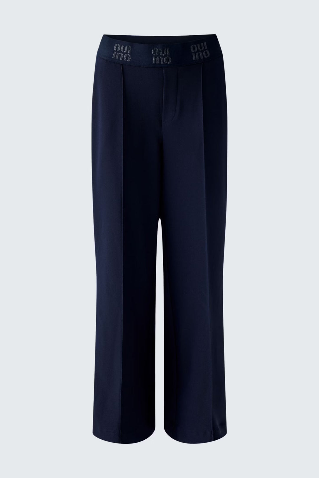 Oui Culotte Trousers In Dark Blue