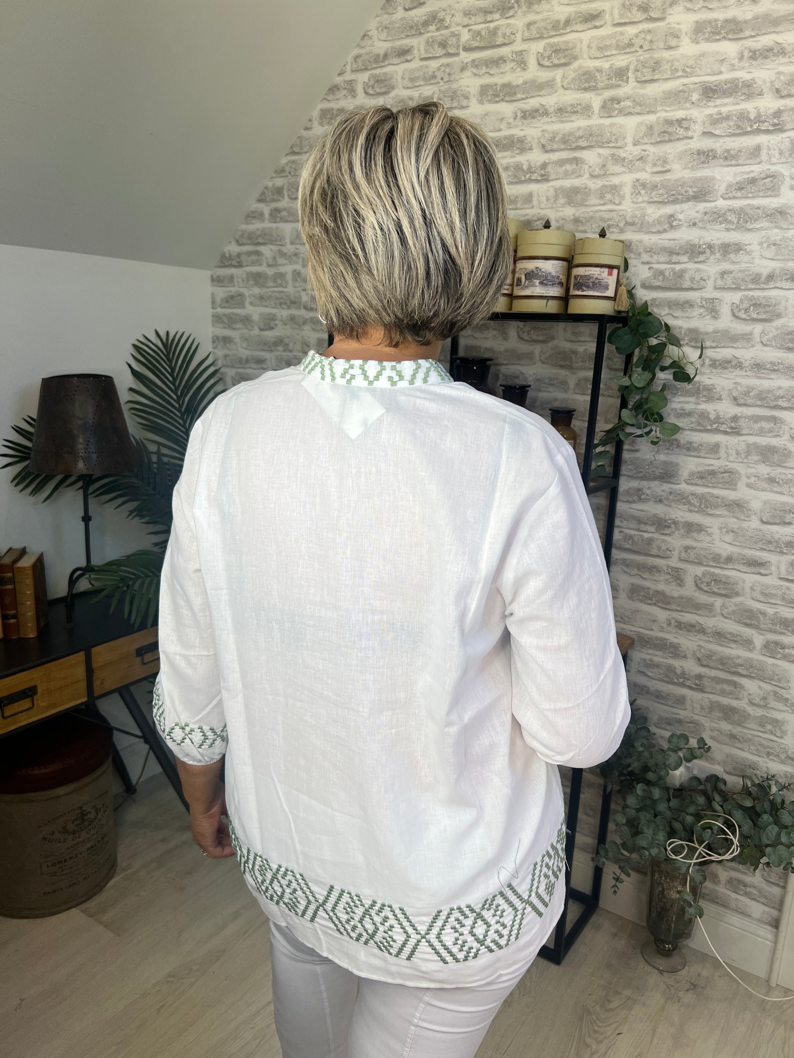 More & More Embroidery Blouse In Multi
