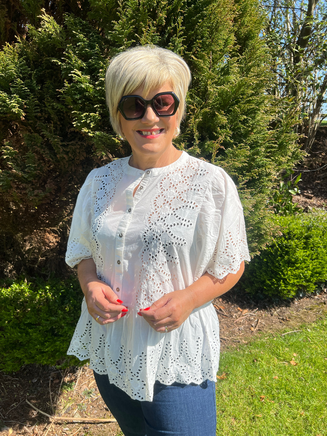 Culture Cuhawaii Blouse In White